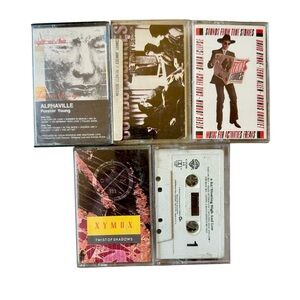 Lot of 5 vintage 80’s cassette tapes